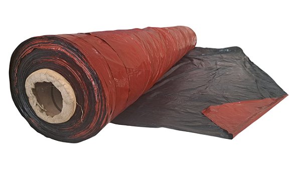 Mulching Dupla Face Vermelho e Preto 1,60x1000m