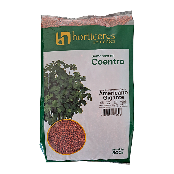 Semente Coentro Americano Gigante Horticeres  500g
