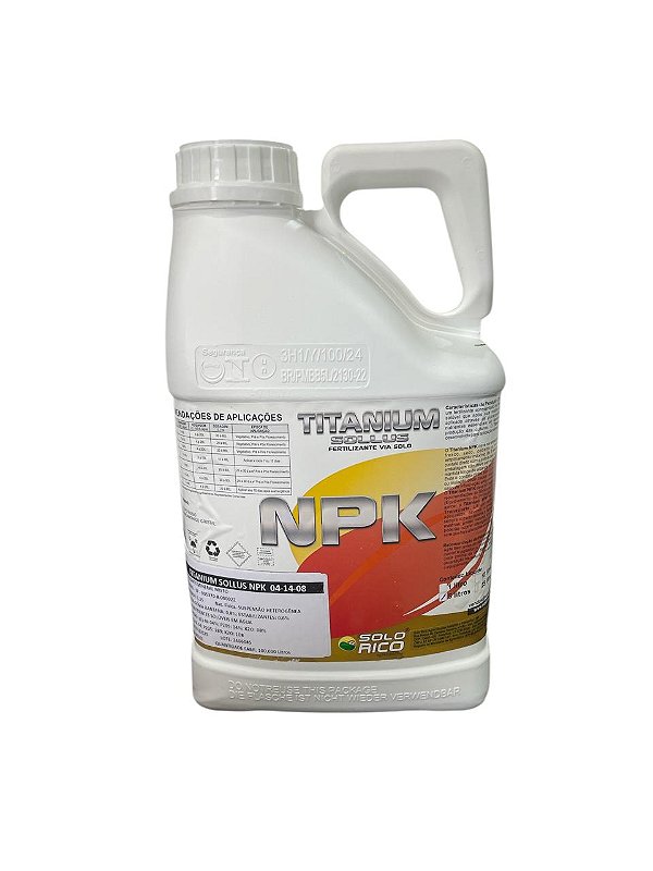 Sollus - Titanium Npk - 04 14 08 Galão 5LT