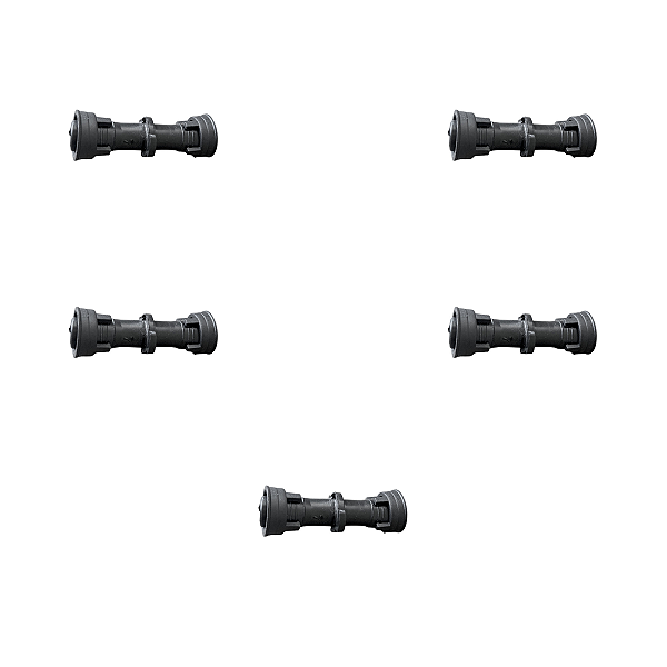 Conector Distribuidor 2 Saídas 3/4 Anel Dentado 5 Unidades