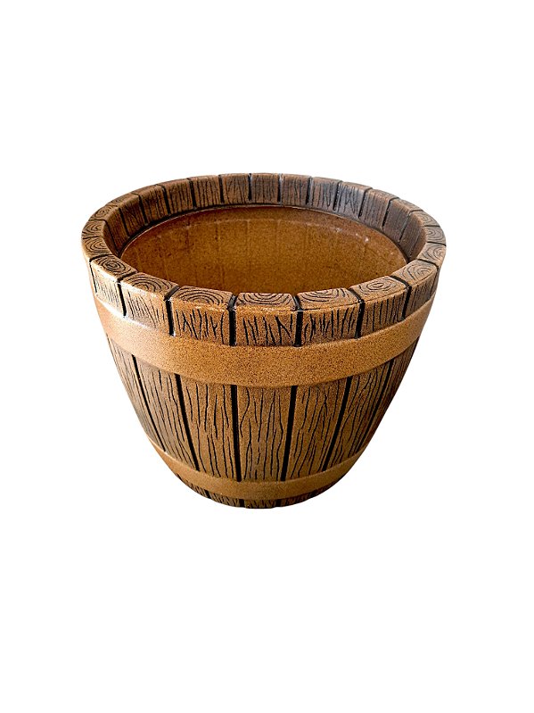 Vaso Decorativo Tina S/Furo Cônico 34cm Envelhecido Resistente UV