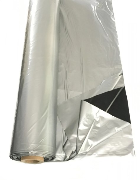 Lona Prata/preta Silagem 12x25 Nortene 200 Mícras Dupla Face Anti UV