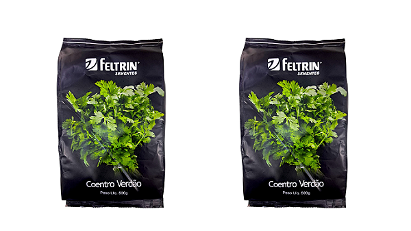 2 Unidades Sementes De Coentro Verdão Feltrin - 500 Gramas