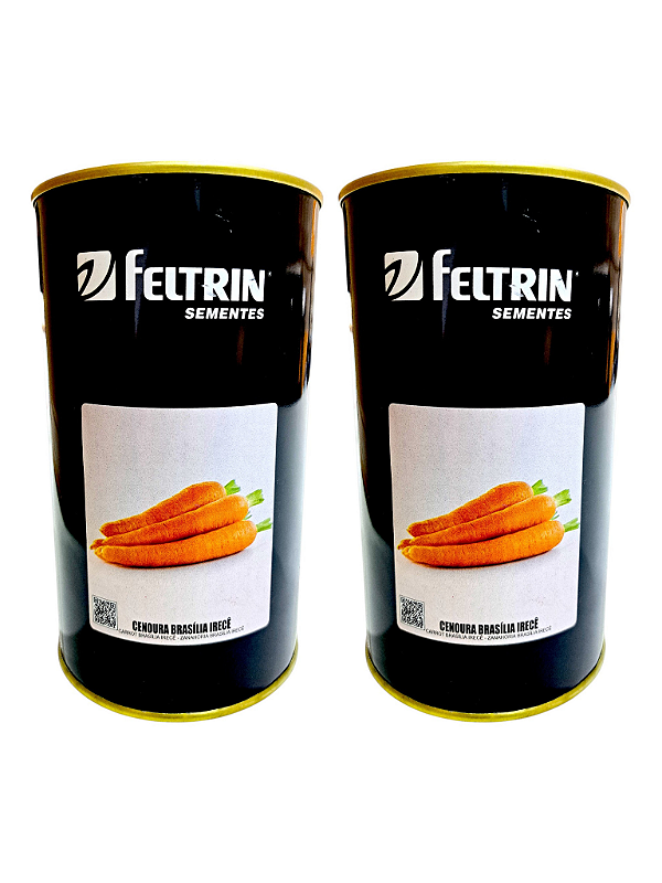 Sementes De Cenoura Brasília Irecê De Verao Feltrin 250 G 2 Unidades