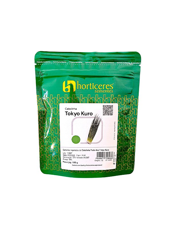 100g Cebolinha Japonesa Tokyo Kuro Ano Todo Horticeres