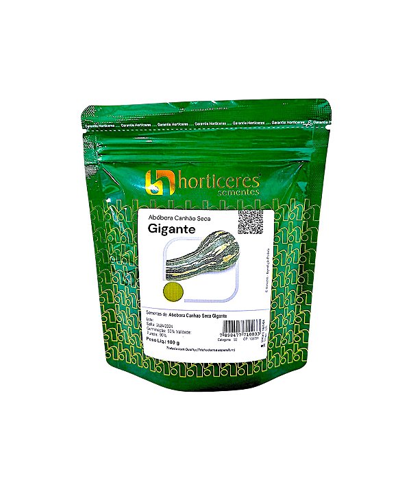 Abóbora Canhão Seca Gigante 100g Horticeres Alta Produtividade