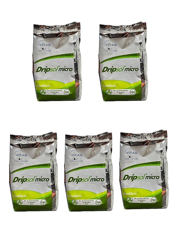 5 Unid Dripsol Micro Equilíbrio Nutricional Aplicação Foliar