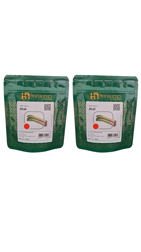 Semente Alho Porro Atal Horticeres Com 100g 2 Pacotes