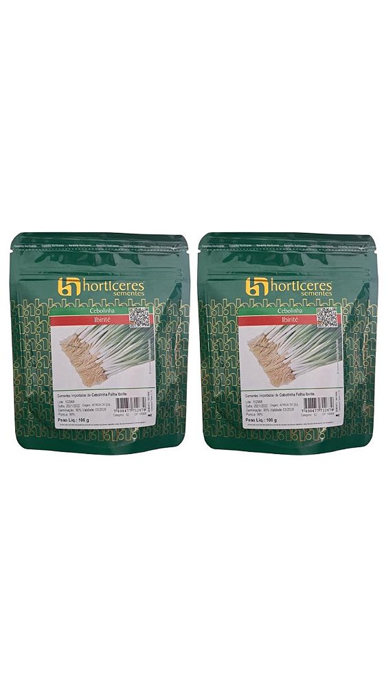 Semente Cebolinha Ibirité Horticeres 100g 2 Pacotes