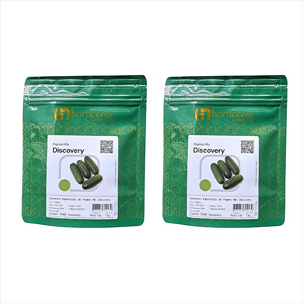 Sementes De Pepino Hibrido Discovery Horticeres 3000 Sementes 2 Pacotes