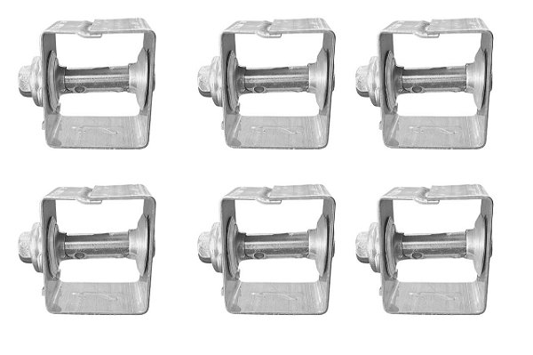 Kit 6 Catracas Para Esticar Cerca Esticador De Arame Liso