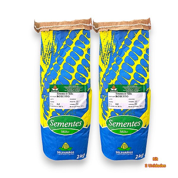 Kit 4 Kg Semente de Milho Verde Híbrido Robusto - Alta Germinação