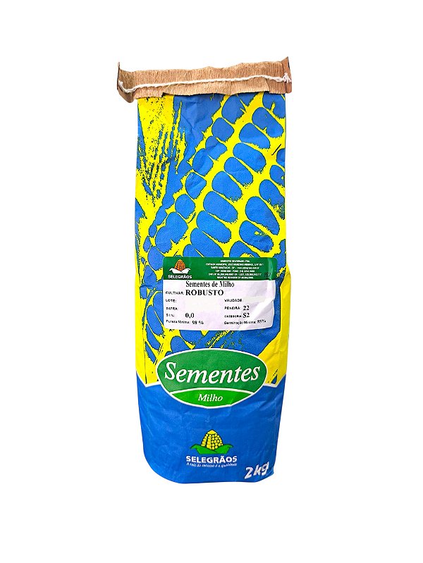 Semente Milho Verde Robusto Híbrido 2kg – Ideal Para Lavouras