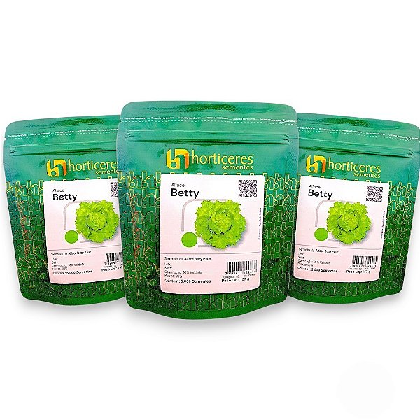 Alface Betty 5000 Sementes Peletizadas Horticeres 3 Unidades