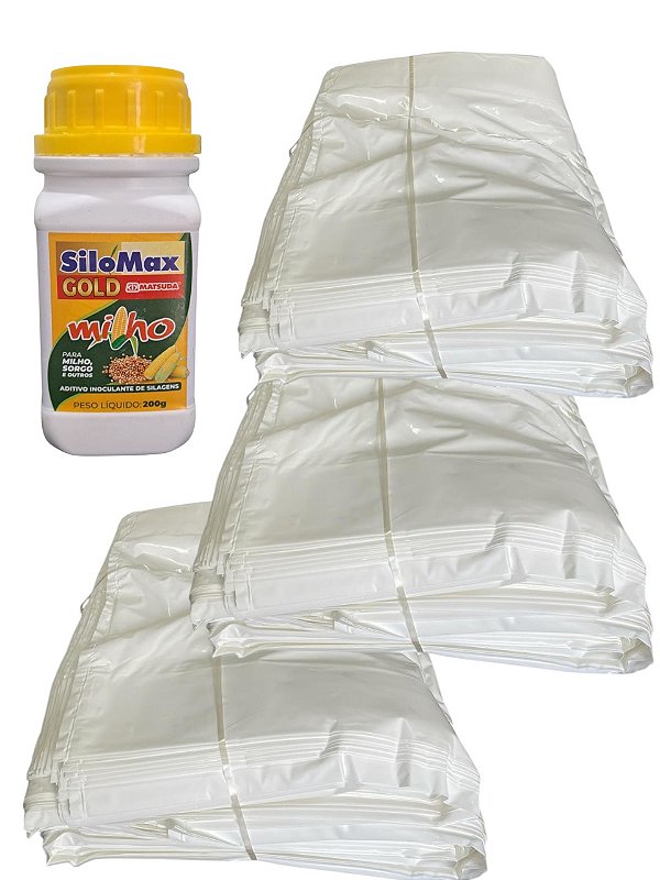 300 Unid. Saco De Silagem 51X110X120 Alta Resistência + Inoculante 200g