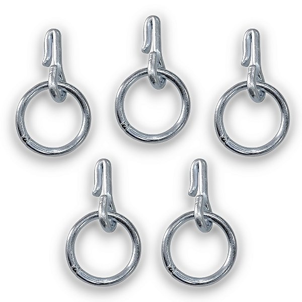 Kit 5 Esticador Com Argola P/ Cercas de Arame Farpado 17x9cm
