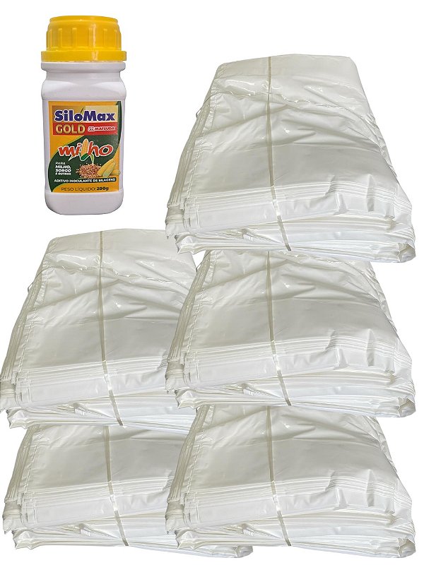 500 Sacos de Silagem Material 100% Virgem + 1 Inoculante 200 Gramas