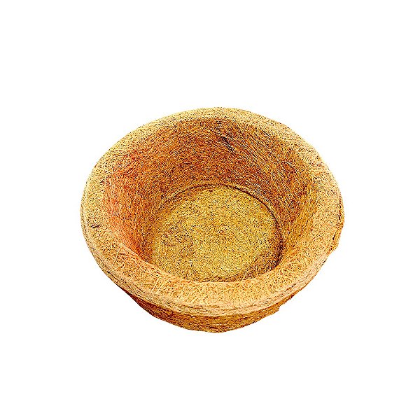 Vaso De Fíbra De Coco Médio 26Cm Eco E Ponto Excelente Drenagem