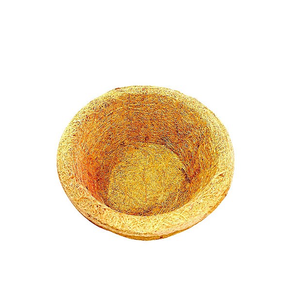 Vaso De Fíbra De Coco Pequeno 19Cm Eco E Ponto Para Folhagens