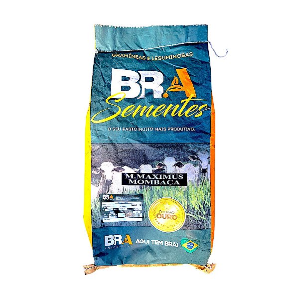 Capim Mombaça 10Kg Semente Incrustada Para Formar Pastagem