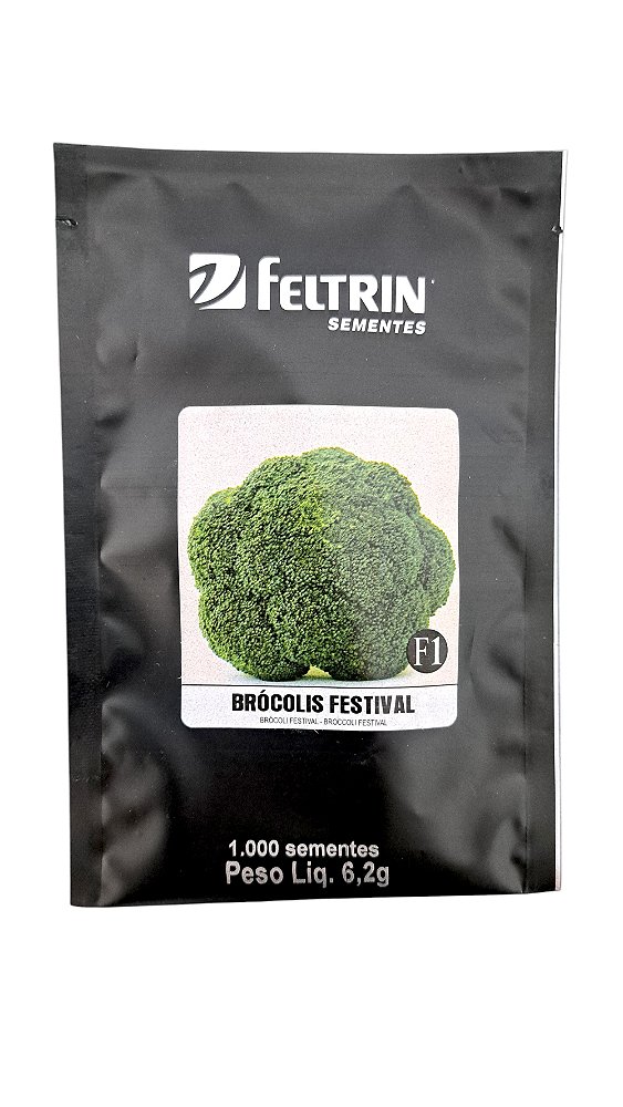 1000 Sementes Brócolis De Cabeça Festival Feltrin