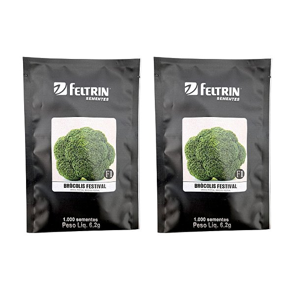 2000 Sementes Brócolis De Cabeça Festival Feltrin