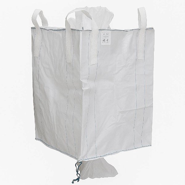 SACO BIG BAG C3 BOCA ABERTA E VALVULA DE DESCARGA 90X90X120 - 50 UNIDADES