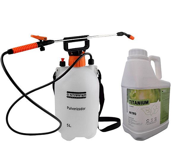 Pulverizador Manual 5L + Fertilizante Nitro Foliar 5L