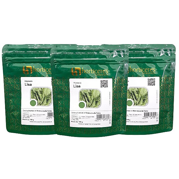 Sementes Mostarda Lisa da Flórida 300g Horticeres