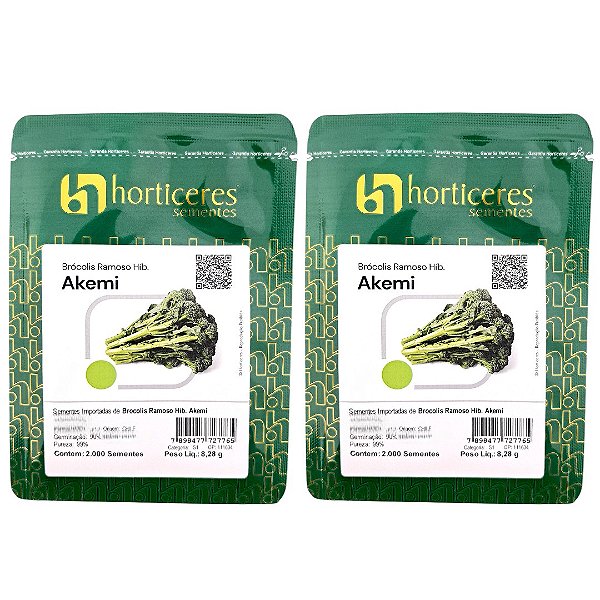 4000 Sementes Brócolis Híbrido Akemi Ramoso Horticeres