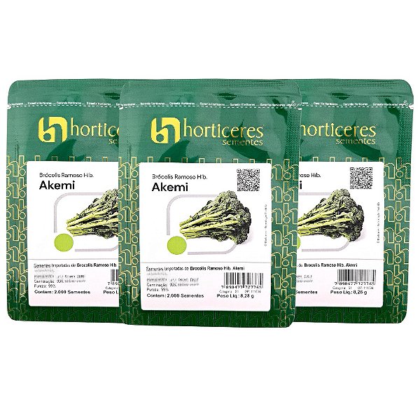 6000 Sementes Brócolis Híbrido Akemi Ramoso Horticeres
