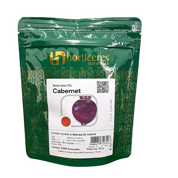 5000 Sementes de Beterraba Híbrida Cabernet Horticeres