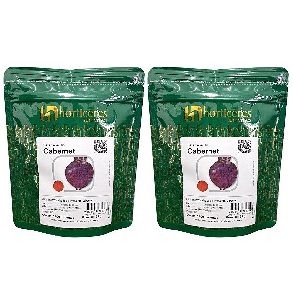 10000 Sementes de Beterraba Híbrida Cabernet Horticeres