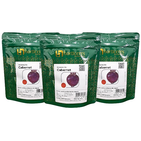 15000 Sementes de Beterraba Híbrida Cabernet Horticeres