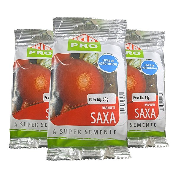 150g Sementes Rabanete Vermelho Saxa Isla - Alta Germinação
