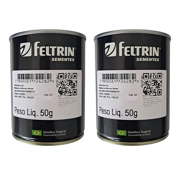100g Semente Manjericão Alfavaca Verde - Feltrin