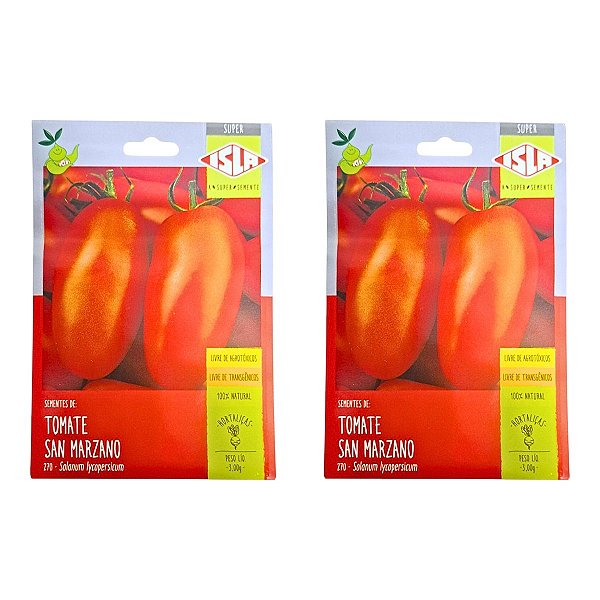 Sementes 6g Tomate San Marzano Isla Ideal para Horta Caseira