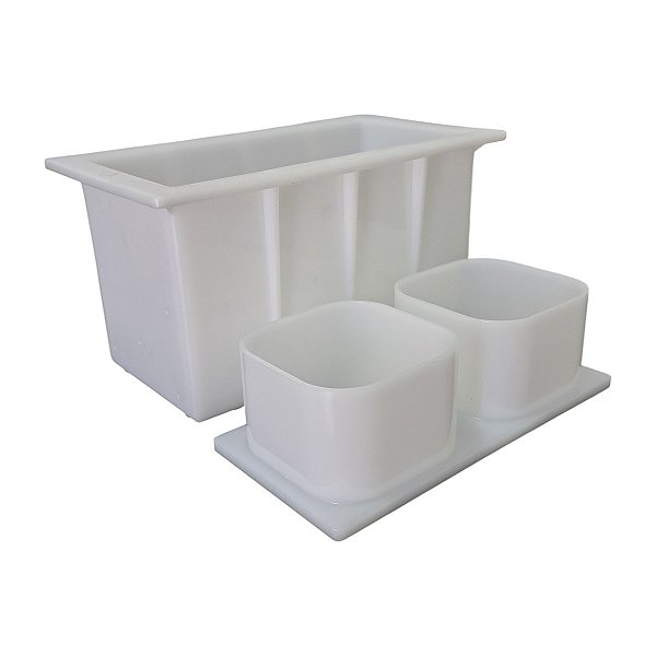 Forma para Queijo 3kg Retangular com Prensador Injesul Ideal Para Laticínios