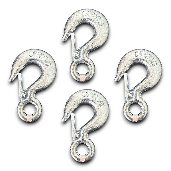 4 Ganchos Forjados Starfer 500kg – Uso Industrial e Doméstico