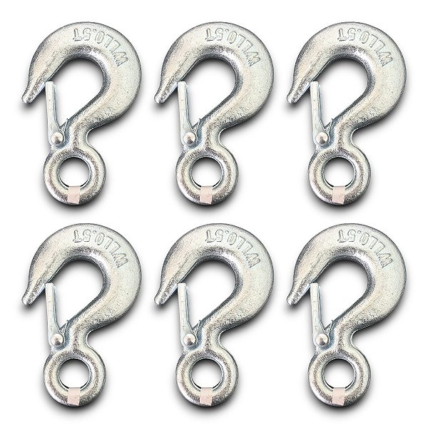 6 Ganchos Forjados Starfer 500kg – Uso Industrial e Doméstico