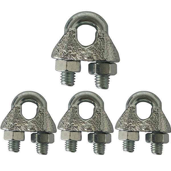 Pacote Grampo Para Cabo de Aço 5mm 3/16" 50 Unidades - Starfer