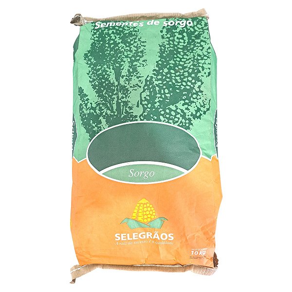 10kg Sorgo Ponta Negra Selegrãos – Ideal para Silagem e Pastejo