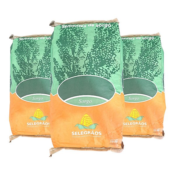 30kg Sorgo Ponta Negra Selegrãos – Ideal para Silagem e Pastejo