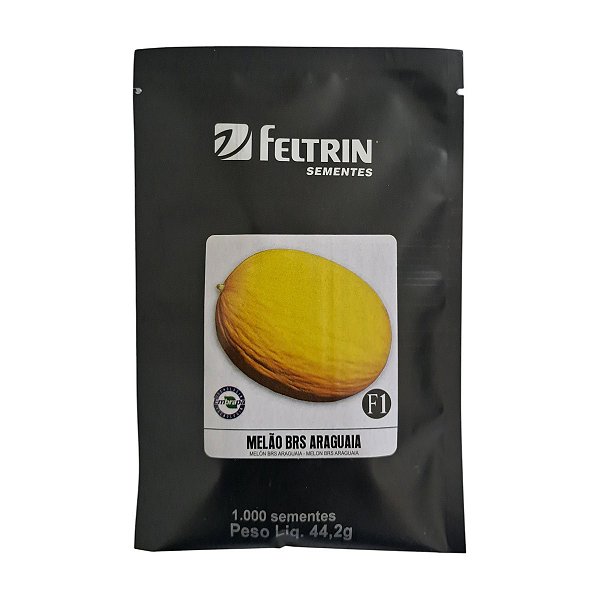 1000 und Sementes Melão BRS Araguaia Feltrin - Alta Germinação e Produtividade