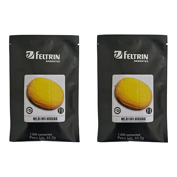 2000 und Sementes Melão BRS Araguaia Feltrin - Alta Germinação e Produtividade