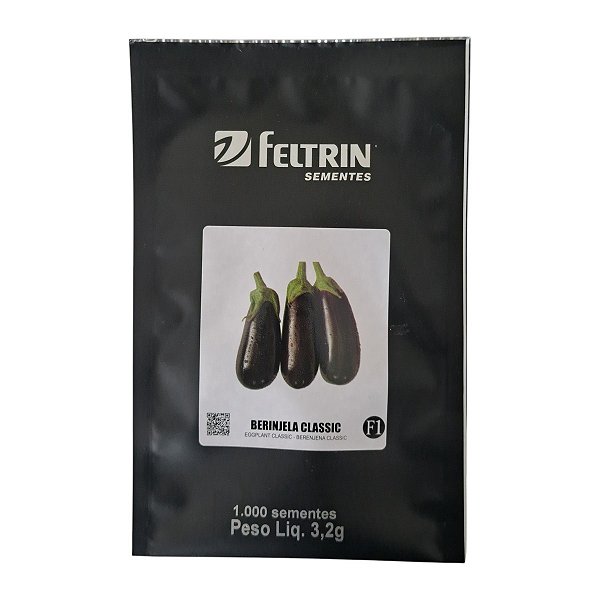 1000 Sementes de Berinjela Classic Feltrin – Alta Produção e Frutos Grandes