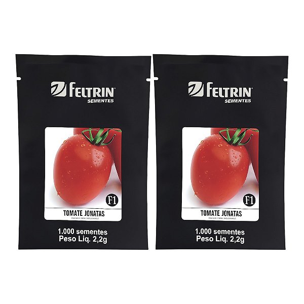 2000 Sementes Tomate Jonatas Feltrin – Frutos Vermelhos de Formato Oval