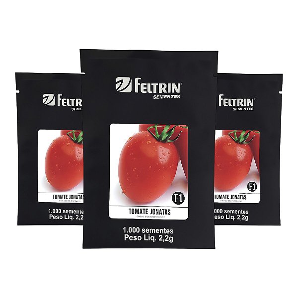 3000 Sementes Tomate Jonatas Feltrin – Frutos Vermelhos de Formato Oval