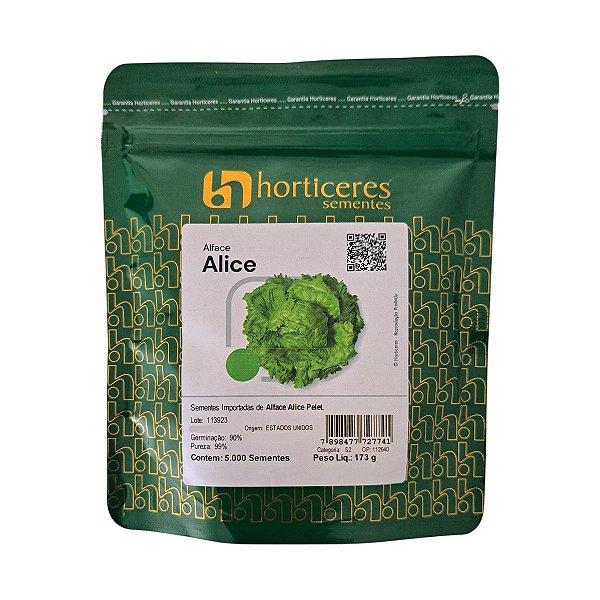 5.000 Sementes Peletizada Alface Americana Alice - Horticeres