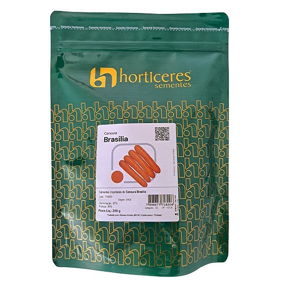 250g Sementes Cenoura Brasilia - Horticeres
